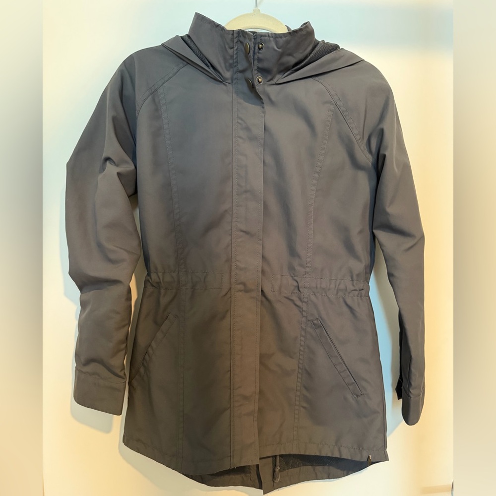 O'Neill Women's Hooded Trench Coat in Gray